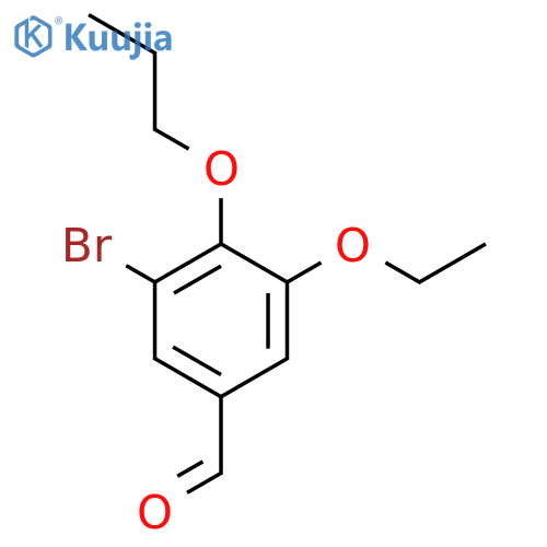 3-bromo-5-ethoxy-4-propoxybenzaldehyde structure