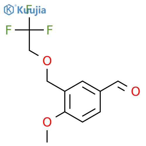 4-methoxy-3-[(2,2,2-trifluoroethoxy)methyl]benzaldehyde structure