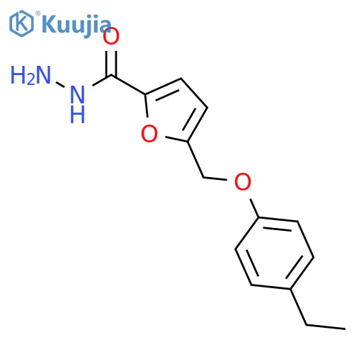 5-(4-ethylphenoxy)methylfuran-2-carbohydrazide structure
