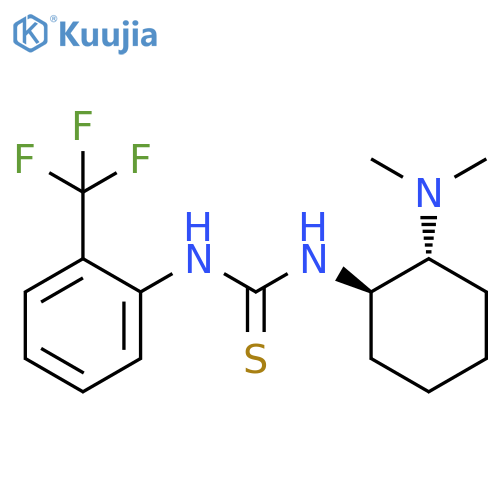 Thiourea,N-[(1R,2R)-2-(dimethylamino)cyclohexyl]-N'-[2-(trifluoromethyl)phenyl]- structure