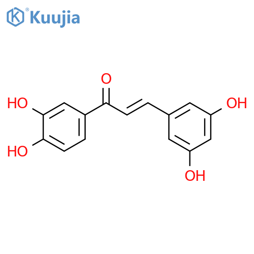2-Propen-1-one, 1-(3,4-dihydroxyphenyl)-3-(3,5-dihydroxyphenyl)-, (2E)- structure