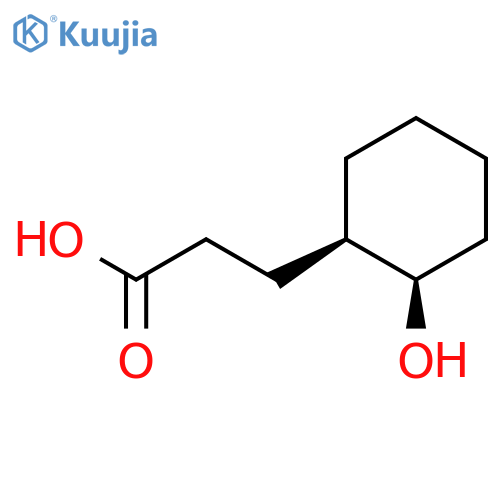 Cyclohexanepropanoic acid, 2-hydroxy-, (1R,2R)-rel- structure