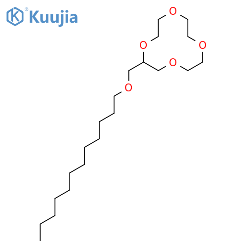 1,4,7,10-Tetraoxacyclododecane, 2-[(dodecyloxy)methyl]- structure