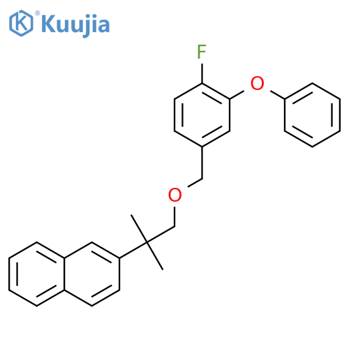 2-{2-[(4-fluoro-3-phenoxybenzyl)oxy]-1,1-dimethylethyl}naphthalene structure