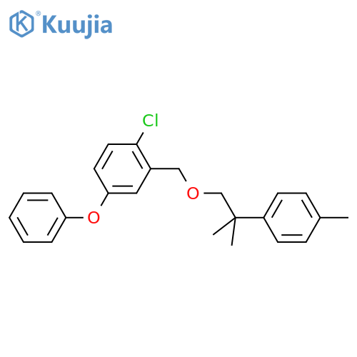 Benzene,1-chloro-2-[[2-methyl-2-(4-methylphenyl)propoxy]methyl]-4-phenoxy- structure