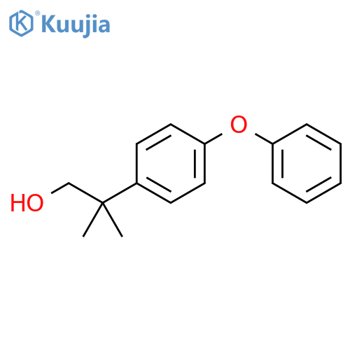 2-methyl-2-(4-phenoxyphenyl)propan-1-ol structure