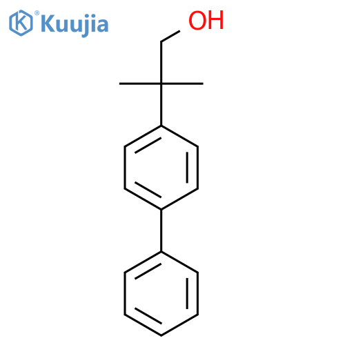 2-Methyl-2-(4-phenylphenyl)propan-1-ol structure