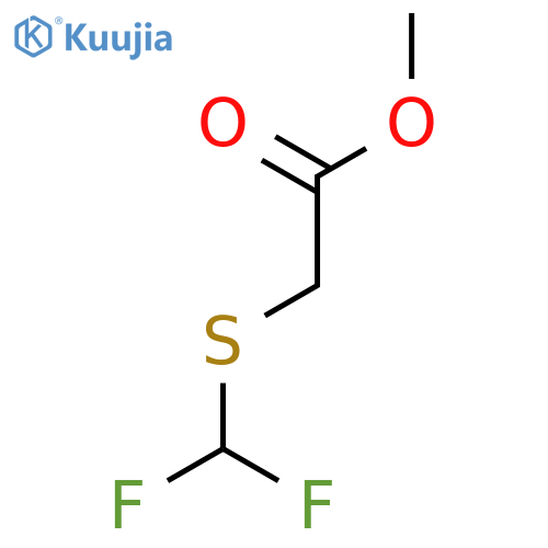 [(Difluoromethyl)thio]acetic acid methyl ester structure