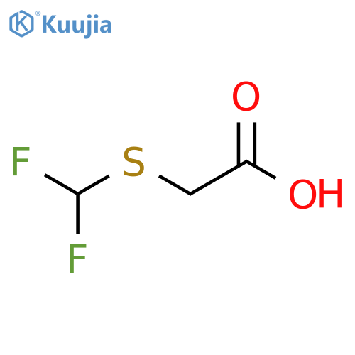 2-(difluoromethyl)sulfanylacetic acid structure