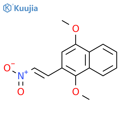 Naphthalene, 1,4-dimethoxy-2-(2-nitroethenyl)- structure