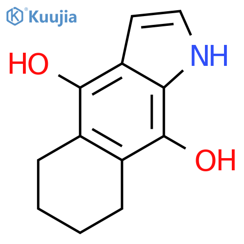 5,6,7,8-tetrahydro-1H-Benz[f]indole-4,9-diol structure