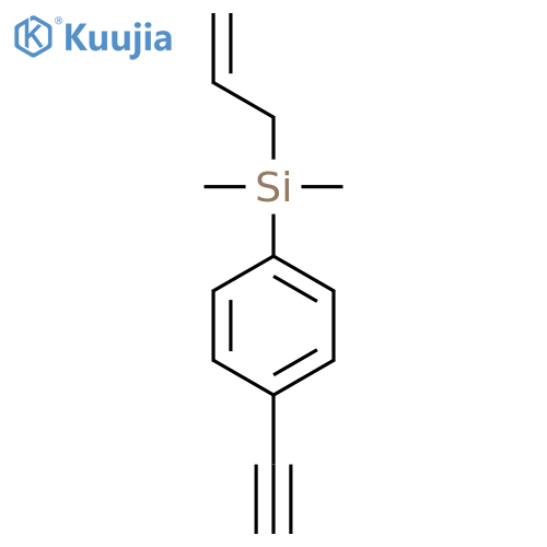 Silane, (4-ethynylphenyl)dimethyl-2-propenyl- structure