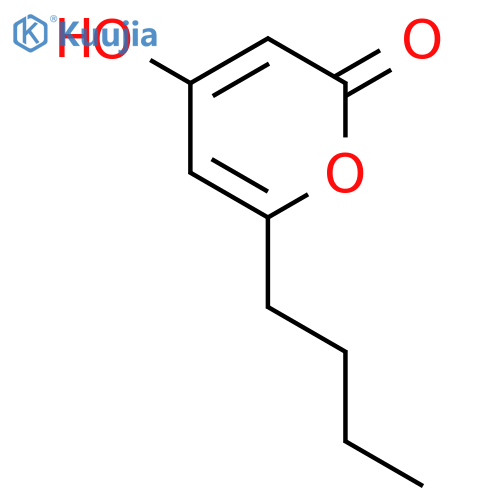 2H-PYRAN-2-ONE, 6-BUTYL-4-HYDROXY- structure