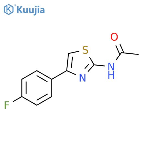 N-4-(4-fluorophenyl)-1,3-thiazol-2-ylacetamide structure