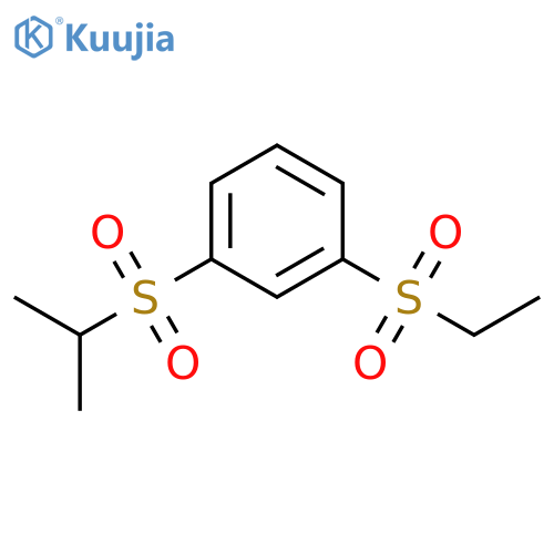 Benzene, 1-(ethylsulfonyl)-3-[(1-methylethyl)sulfonyl]- structure