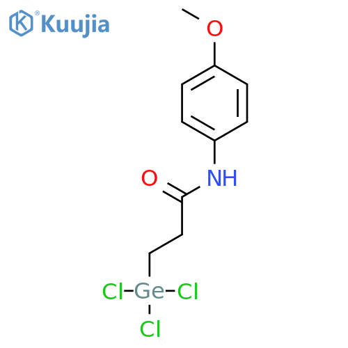 PROPANAMIDE, N-(4-METHOXYPHENYL)-3-(TRICHLOROGERMYL)- structure