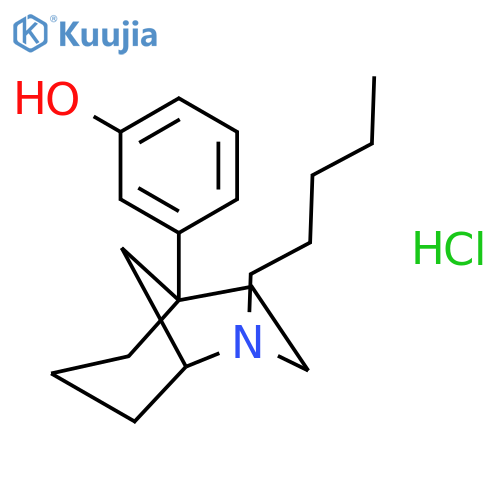 PHENOL, 3-(2-PENTYL-2-AZABICYCLO[3.3.1]NON-5-YL)-, HYDROCHLORIDE, (-)- structure