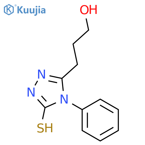 3-(5-Mercapto-4-phenyl-4H-1,2,4-triazol-3-yl)propan-1-ol structure