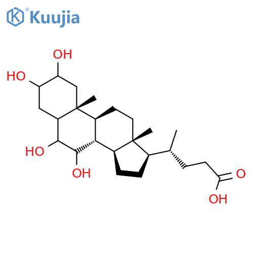 2,3,6,7-tetrahydroxycholanoic acid structure