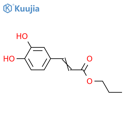 3,4-dihydroxy-trans-cinnamic acid propyl ester structure