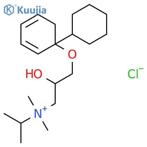 Cyclohexanepropanaminium,b-hydroxy-N,N-dimethyl-N-(1-methylethyl)-1-phenoxy-,chloride (1:1) structure