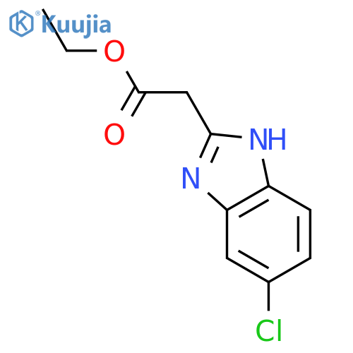 Ethyl (5-chloro-1H-benzimidazol-2-yl)acetate structure
