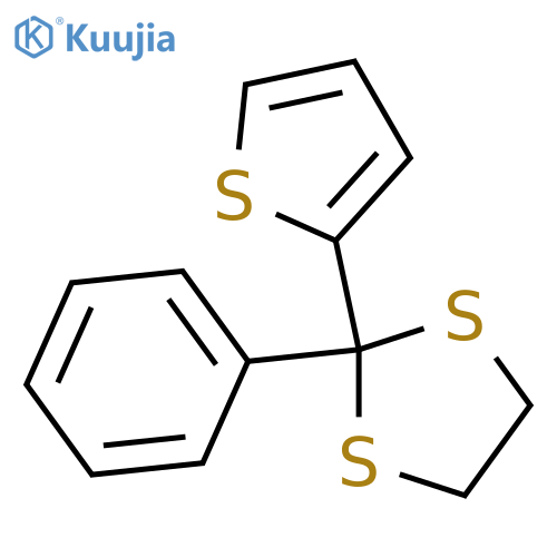 1,3-Dithiolane,2-phenyl-2-(2-thienyl)- structure