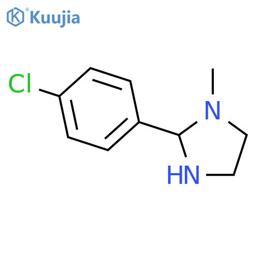 Imidazolidine,2-(4-chlorophenyl)-1-methyl- structure