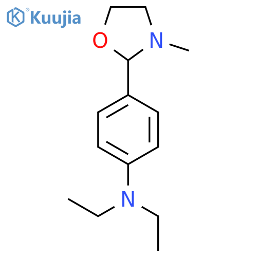 N,N-diethyl-4-(3-methyl-1,3-oxazolidin-2-yl)aniline structure