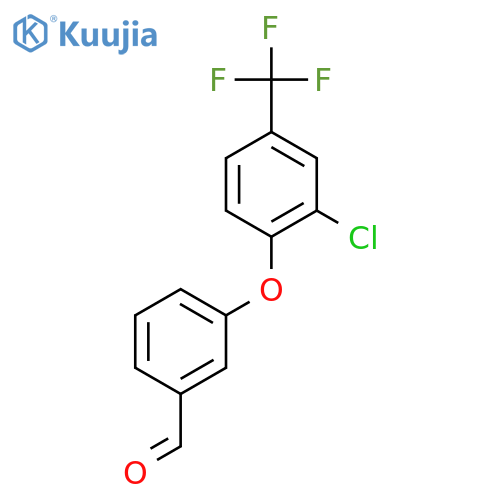 Benzaldehyde, 3-[2-chloro-4-(trifluoromethyl)phenoxy]- structure