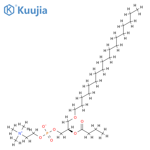 1-0-octadecyl-2-butyryl-sn-glycero-3-phosphocholine structure