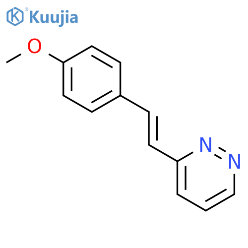 PYRIDAZINE, 3-[(1E)-2-(4-METHOXYPHENYL)ETHENYL]- structure