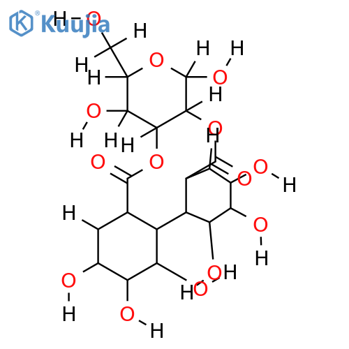 2,3-(hexahydroxydiphenoyl)glucose structure