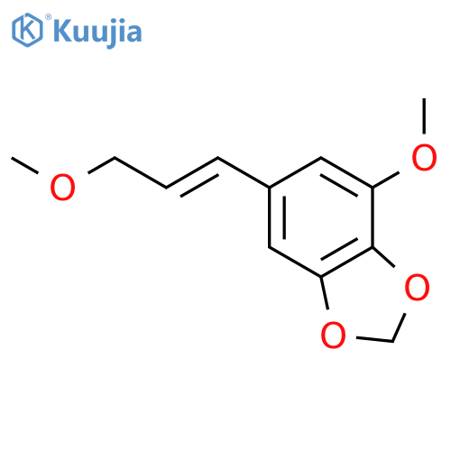 1,3-Benzodioxole, 4-methoxy-6-[(1E)-3-methoxy-1-propenyl]- structure