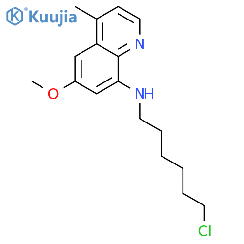 8-QUINOLINAMINE, N-(6-CHLOROHEXYL)-6-METHOXY-4-METHYL- structure