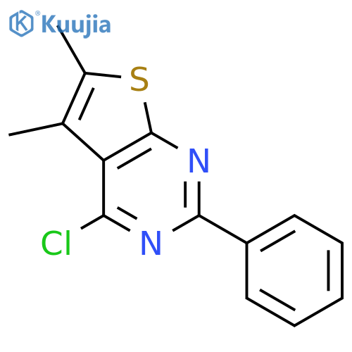 4-Chloro-5,6-dimethyl-2-phenylthieno2,3-dpyrimidine structure