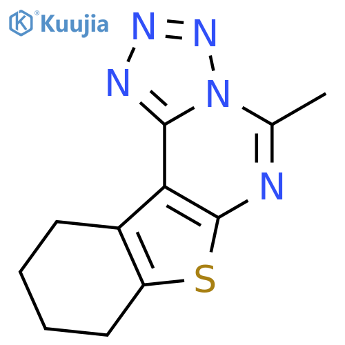 5-methyl-8,9,10,11-tetrahydro[1]benzothieno[3,2-e]tetrazolo[1,5-c]pyrimidine structure