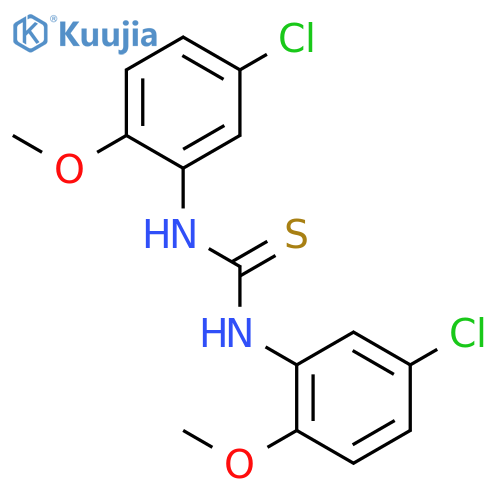 Thiourea, N,N'-bis(5-chloro-2-methoxyphenyl)- structure