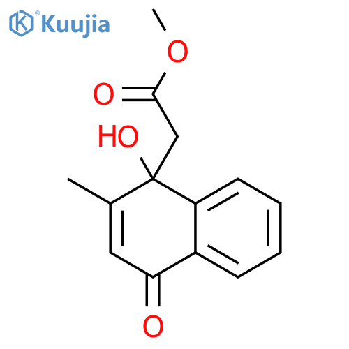 1-Naphthaleneaceticacid, 1,4-dihydro-1-hydroxy-2-methyl-4-oxo-, methyl ester structure