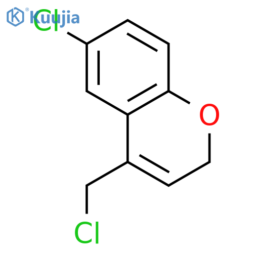 2H-1-BENZOPYRAN, 6-CHLORO-4-(CHLOROMETHYL)- structure