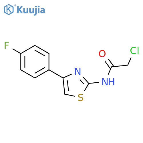 2-Chloro-N-(4-(4-fluorophenyl)thiazol-2-yl)acetamide structure