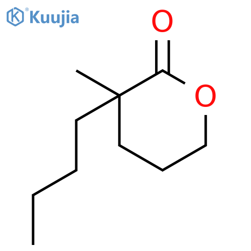2H-Pyran-2-one, 3-butyltetrahydro-3-methyl- structure