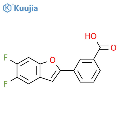 Benzoic acid, 3-(5,6-difluoro-2-benzofuranyl)- structure