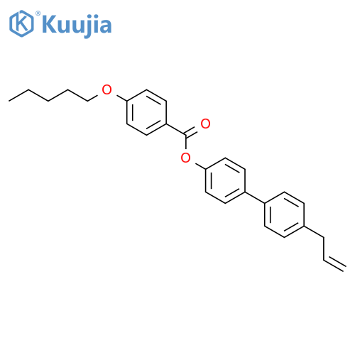 BENZOIC ACID, 4-(PENTYLOXY)-, 4'-(2-PROPENYL)[1,1'-BIPHENYL]-4-YL ESTER structure