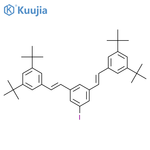 Benzene, 1,3-bis[2-[3,5-bis(1,1-dimethylethyl)phenyl]ethenyl]-5-iodo- structure
