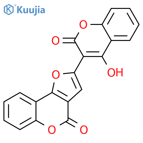 4H-Furo[3,2-c][1]benzopyran-4-one, 2-(4-hydroxy-2-oxo-2H-1-benzopyran-3-yl)- structure