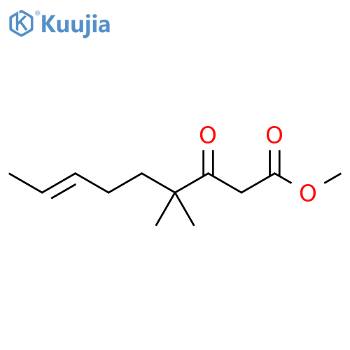 7-Nonenoic acid, 4,4-dimethyl-3-oxo-, methyl ester, (7E)- structure