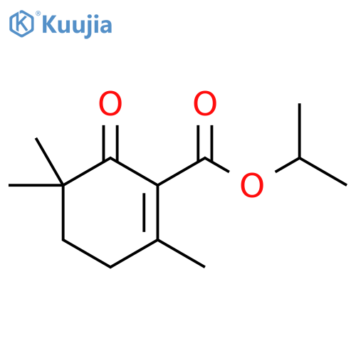 1-Cyclohexene-1-carboxylic acid, 2,5,5-trimethyl-6-oxo-, 1-methylethyl ester structure