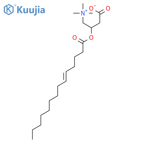 1-Propanaminium,3-carboxy-N,N,N-trimethyl-2-[[(5E)-1-oxo-5-tetradecen-1-yl]oxy]-, inner salt,(2R)- structure