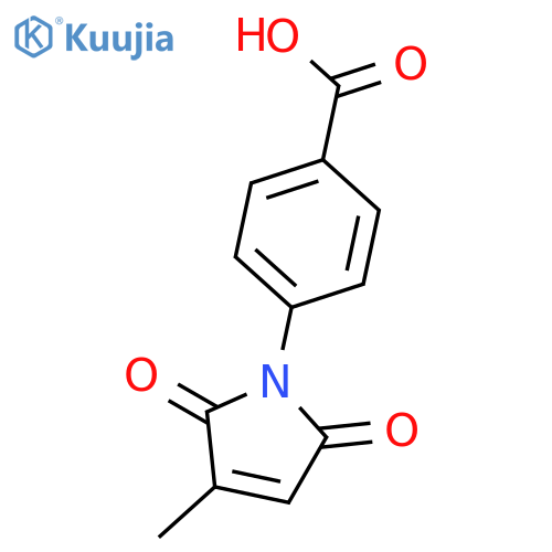 4-(3-Methyl-2,5-dioxo-2,5-dihydro-1H-pyrrol-1-yl)benzoic Acid structure